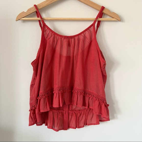 FOREVER 21 Coral Knit Embroidered Top - Picture 7 of 10